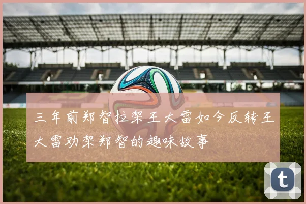 三年前郑智拉架王大雷如今反转王大雷劝架郑智的趣味故事